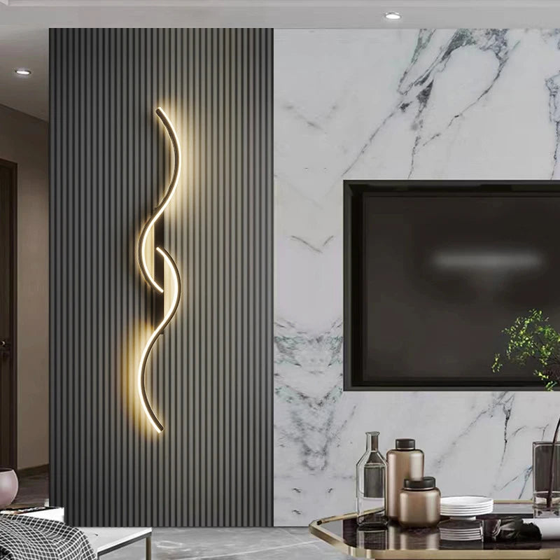 Helios Long Linear LED Wall Sconce for Living Room – Minimalist
