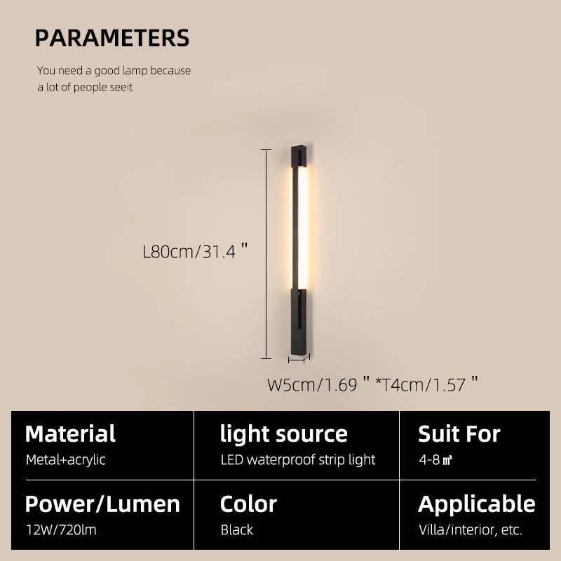 Doria IP65 Outdoor Wall Light for Exterior Wall – App Control