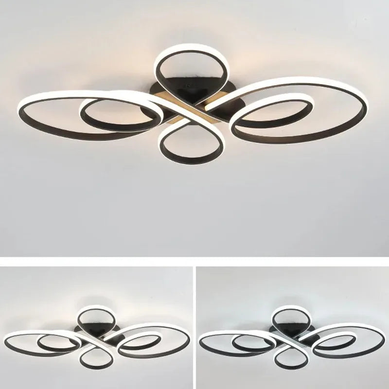 Orlena Remote Control Modern Chandelier for Living Room – Dimmable – detail view 4