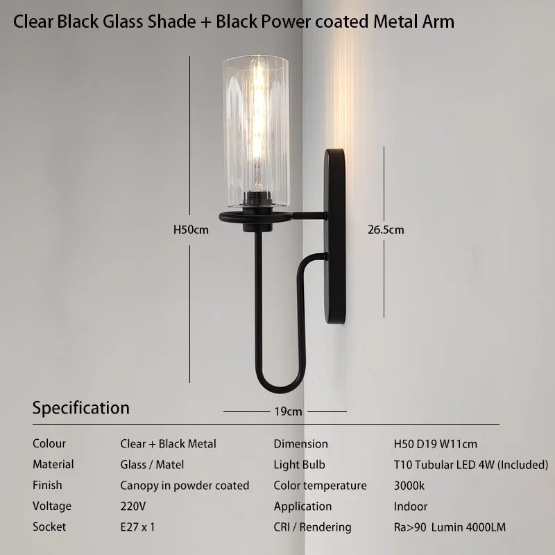 Junia Halo Glass Wall Sconce – product view 10