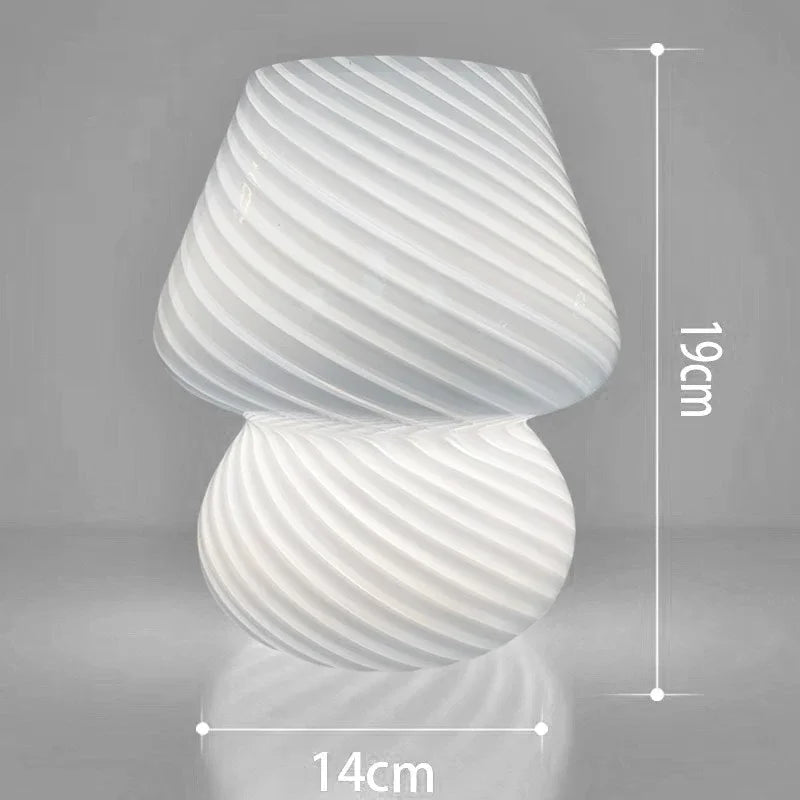 Glass Table Lamp – Modern Minimalist Dimmable LED for Bedside, Desk & Office, Restaurant Table | Maris Grove by Evenlyr