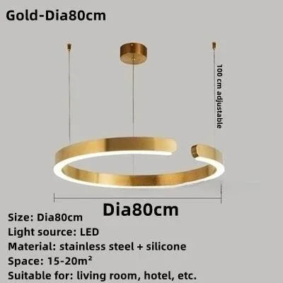 Mirel Arc Metal Pendant Light – product view 7