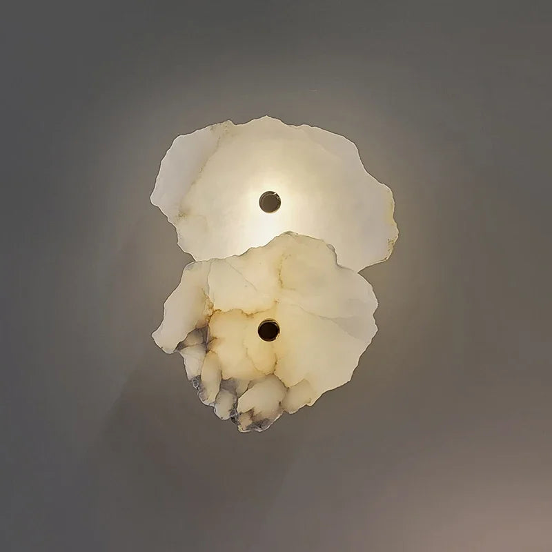Marble Wall Sconce – Modern Minimalist Smart LED for Bedroom, Living Room, Bathroom | Mirelle Beam by Evenlyr