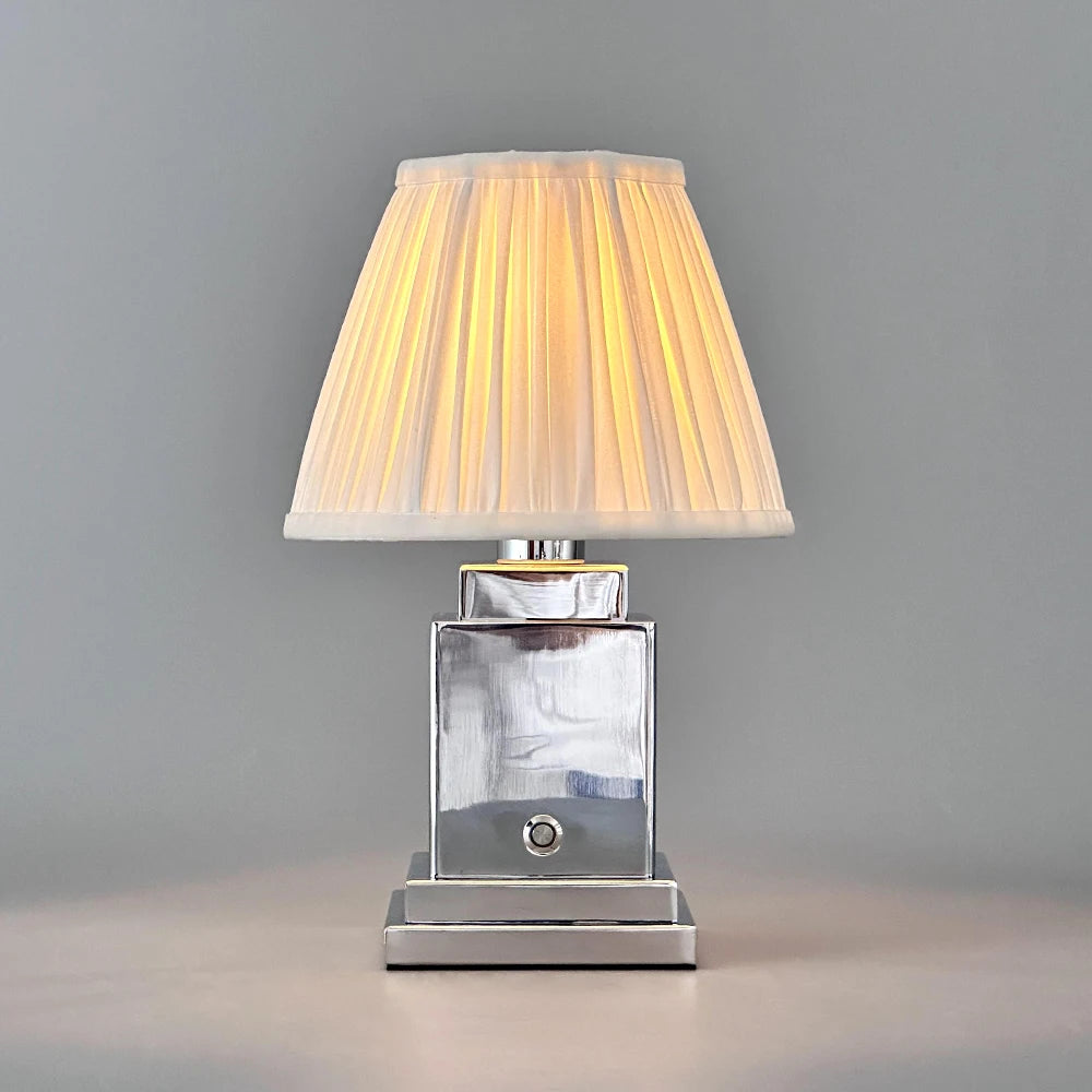Fabric Table Lamp – Modern Minimalist Cordless Rechargeable for Bedside, Desk & Office, Restaurant Table | Jessamine Grove by Evenlyr