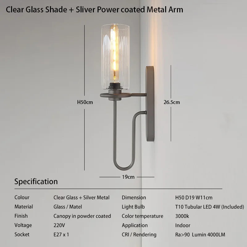 Junia Halo Glass Wall Sconce – product view 8