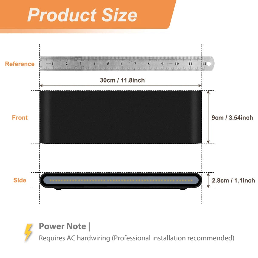 Orlena 30cm 20W Dual-Sided Outdoor Wall Light – IP65 – detail view 6