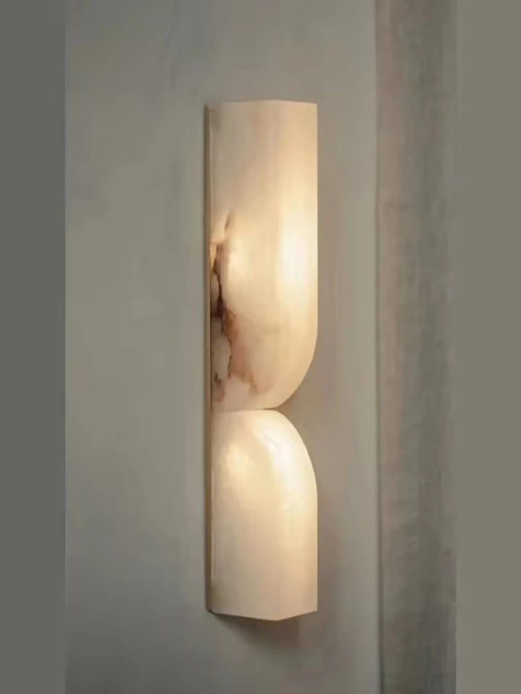 Helian Veil Alabaster Wall Sconce – product view 2