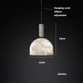 Delia Veil Sculptural Marble Pendant Light – product view 16
