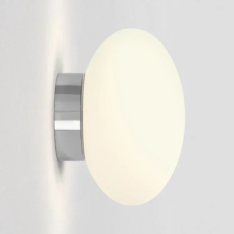 Glass Globe Wall Sconce – Modern for Bathroom, Bedroom & Bedside, Living Room | Aurelle Dome by Evenlyr