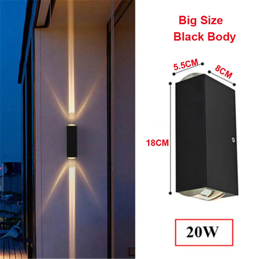 Orlena Aluminum Long-Strip Outdoor Wall Washer for Porch – IP65