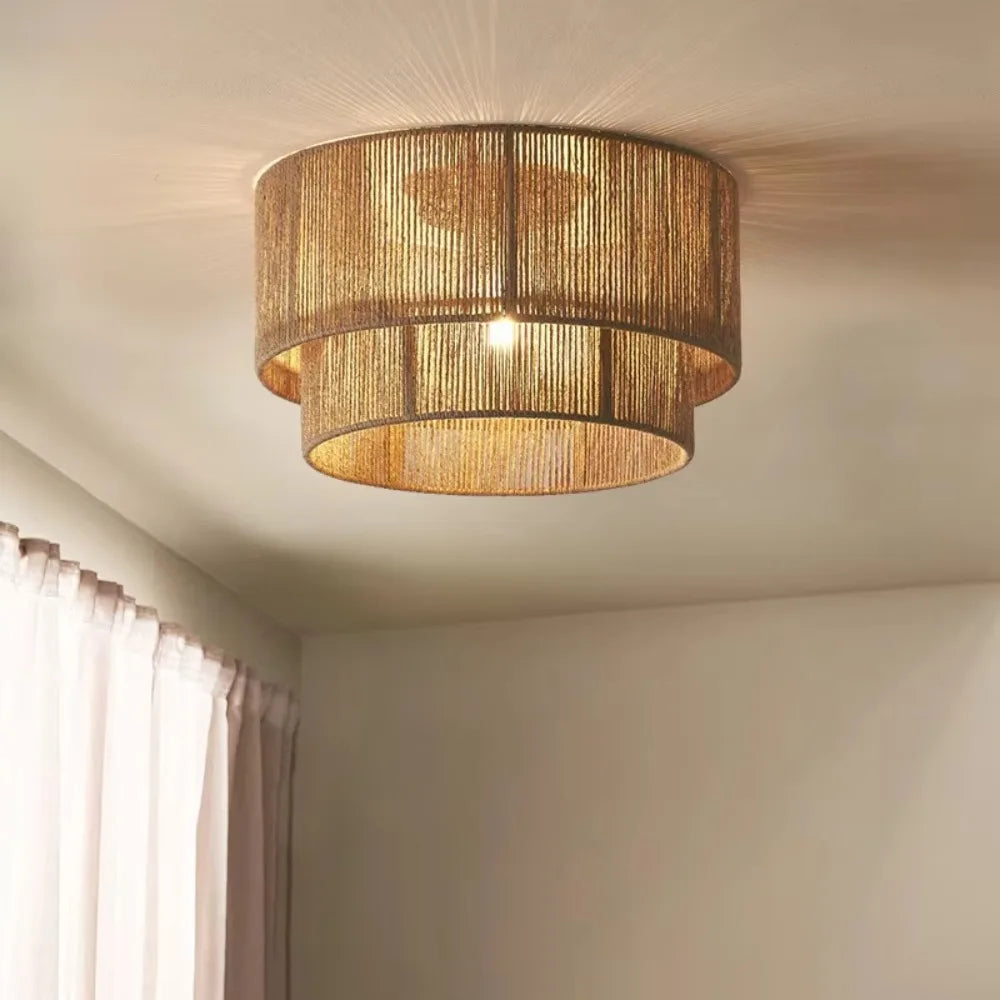 Ilaria Modern Rattan Chandelier for Dining Room