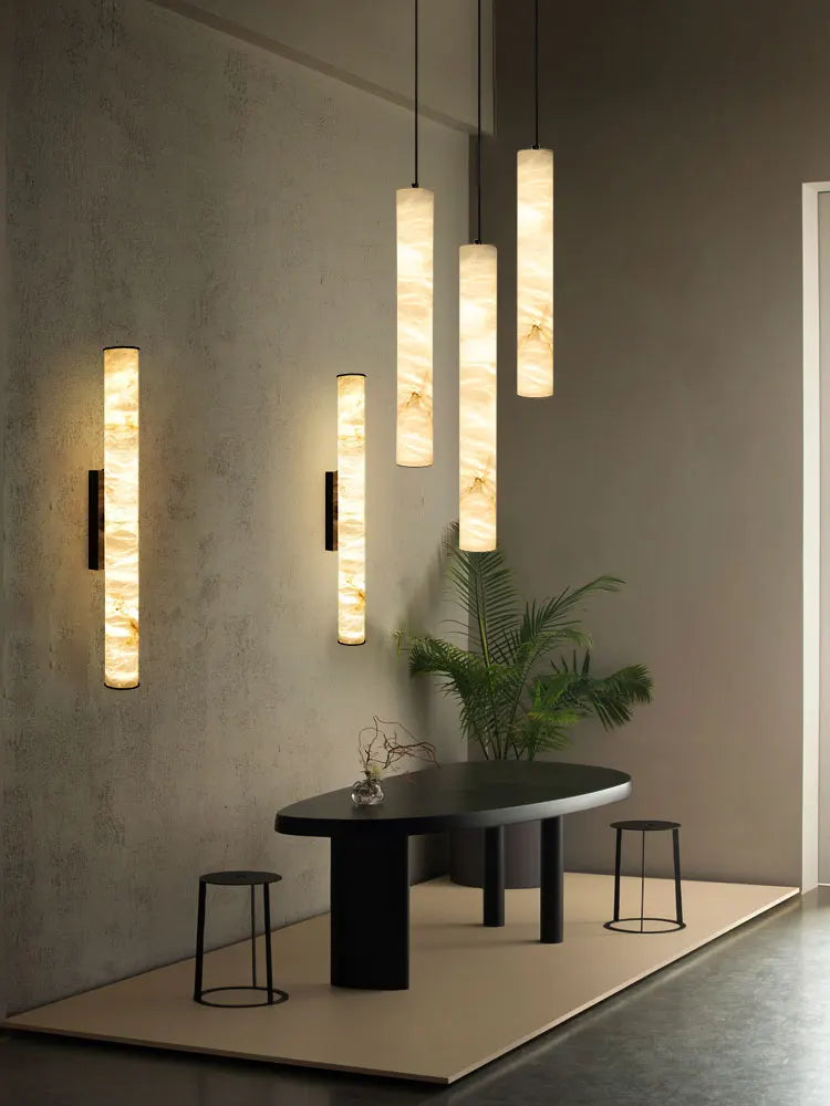 Soren Loop Natural Marble Pendant Light – Dimmable – product detail 2
