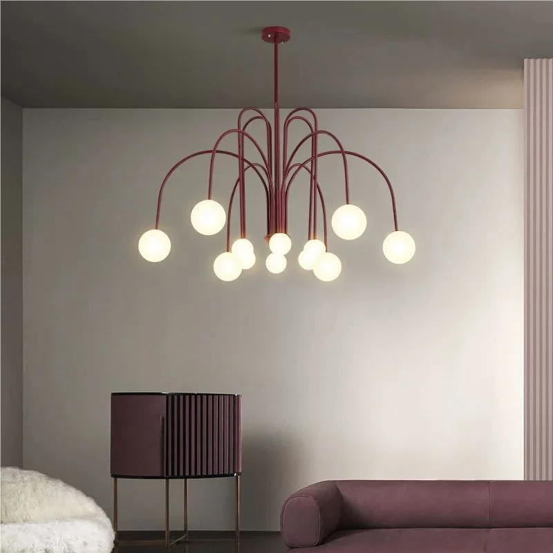 Fabric Chandelier – Nordic Minimalist for Living Room, Restaurant & Café | Virelle Arc by Evenlyr