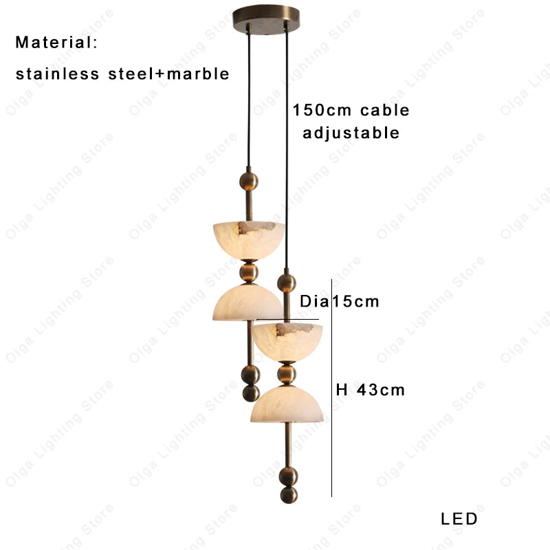 Tala Stone Natural Marble Wall Sconce – Dimmable – product detail 8