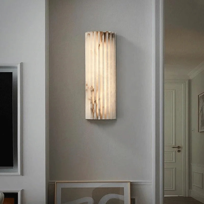 Riva Veil Marble Wall Sconce – Minimalist – product detail 2