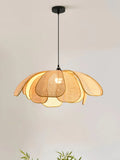 Rattan & Wood Chandelier – Wabi-Sabi Japanese for Dining Room, Bedroom, Living Room | Maris Orbit by Evenlyr