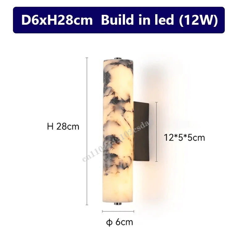 Amaris Contour Marble Wall Sconce – product view 7