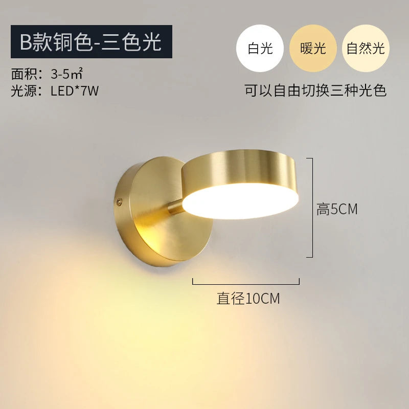 Metal Wall Sconce – Nordic Modern for Bathroom, Bedroom & Bedside, Hallway & Entryway | Lucera Arc by Evenlyr