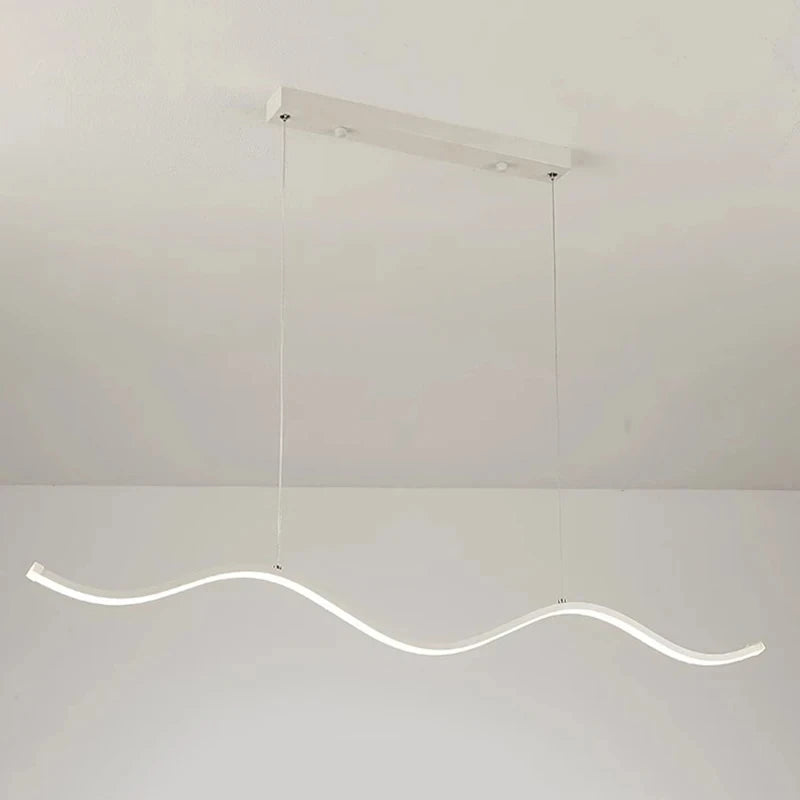 Metal Chandelier – Nordic Modern Dimmable LED for Dining Room, Living Room, Foyer | Kaelis Arc by Evenlyr