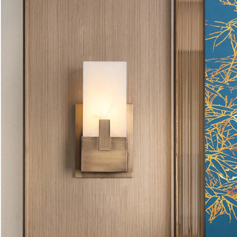 Livia Muse Natural Marble Wall Sconce – Dimmable – product detail 4
