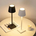 Tala Stone Outdoor Outdoor Light – Rechargeable styled in a bedroom interior