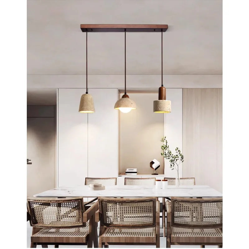 Zorin Veil Travertine Pendant Light – product view 6