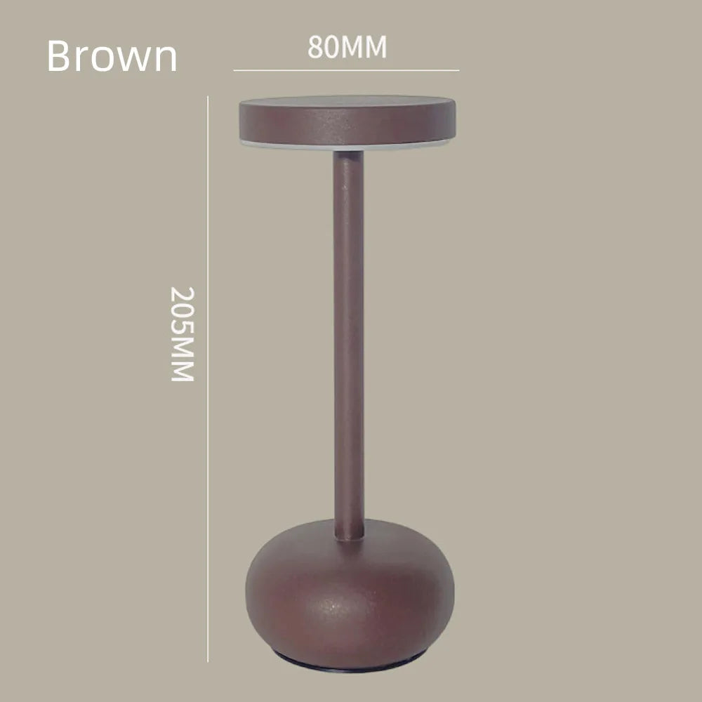 Metal Table Lamp – Modern Minimalist Dimmable LED for Bedside, Restaurant Table, Hotel Room | Giselle Grove by Evenlyr