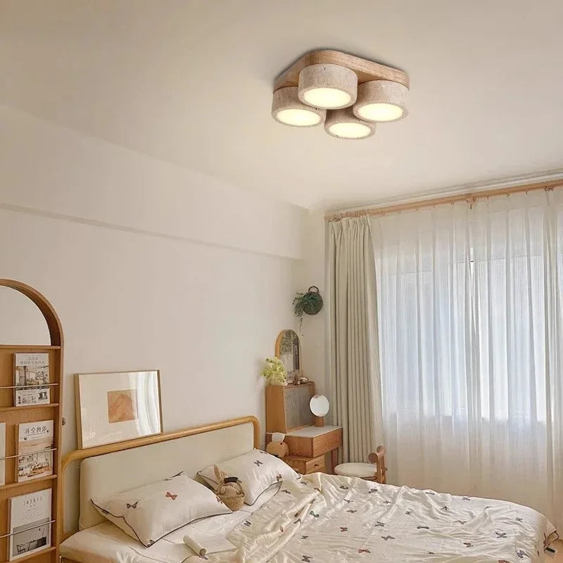 Hesper Veil Linear Travertine Ceiling Light – product view 3