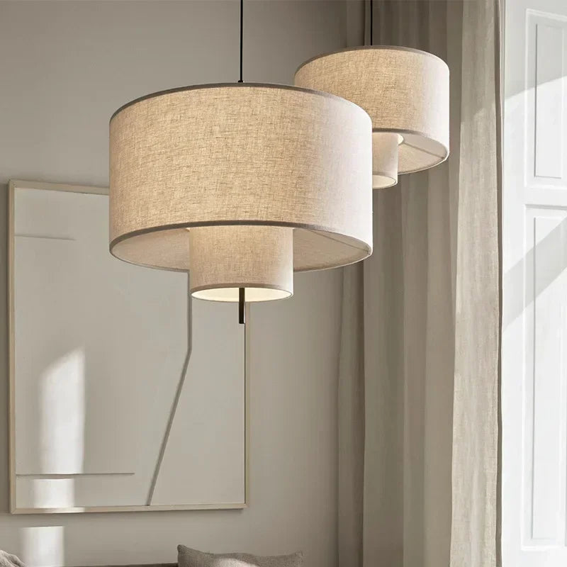 Fabric Chandelier – Wabi-Sabi Japanese for Dining Room, Living Room, Bedroom | Isolde Petal by Evenlyr