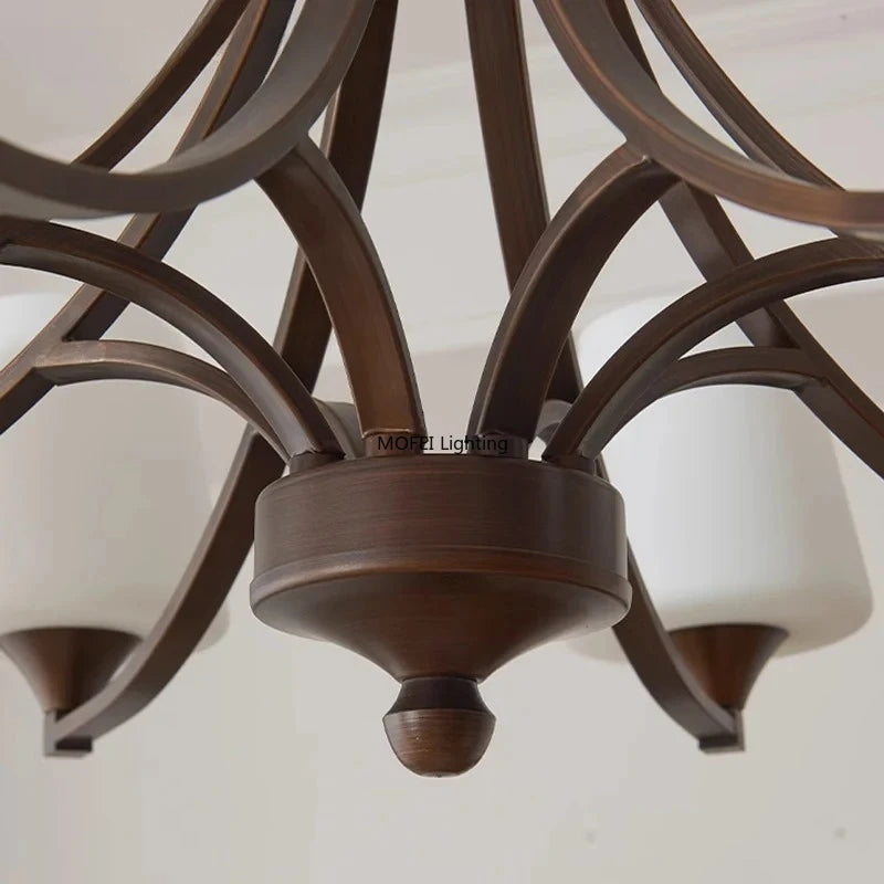 Glass Chandelier – Nordic Modern for Living Room, Bedroom, Dining Room | Liora Arc by Evenlyr