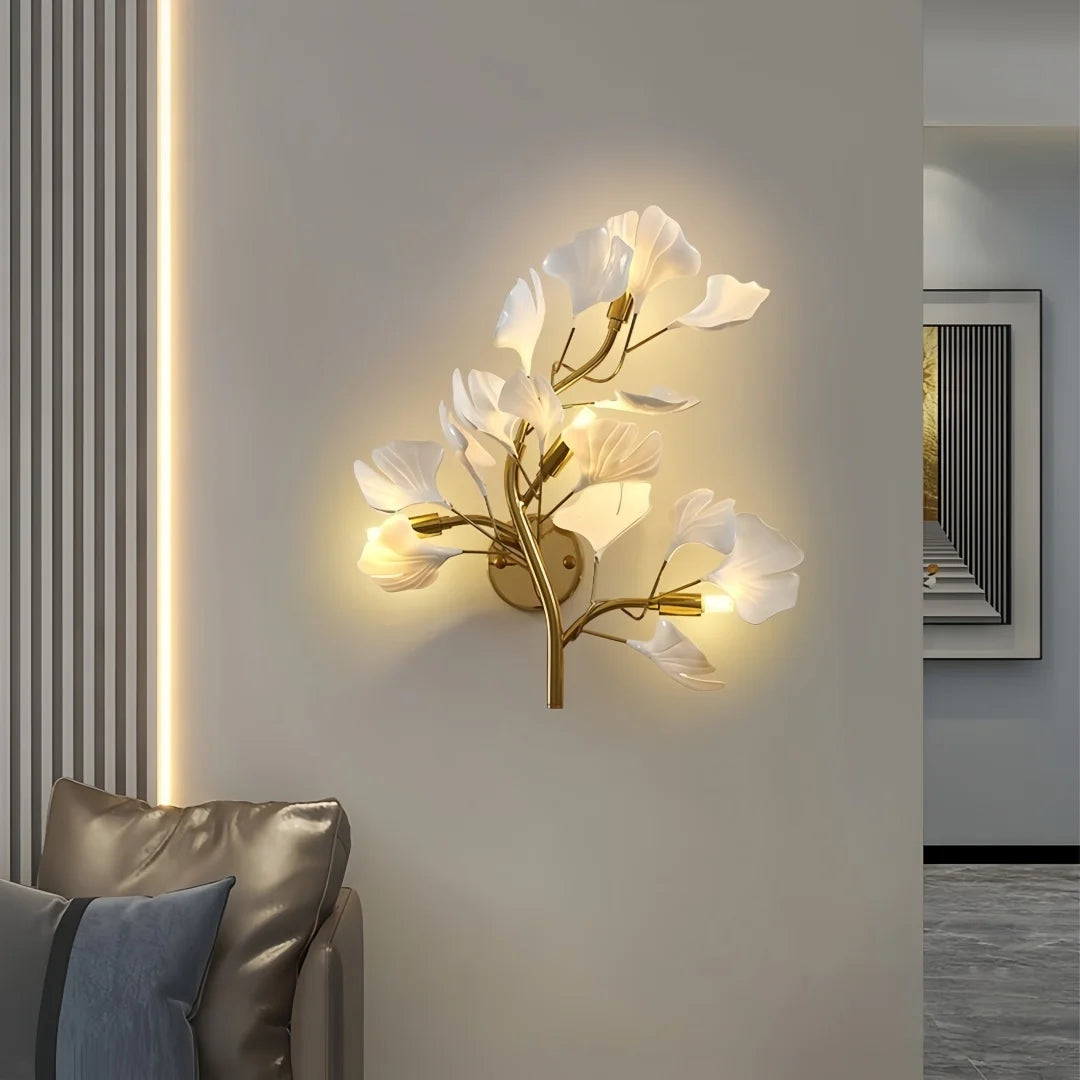 Caelia Halo Sculptural Metal Wall Sconce – product view 2