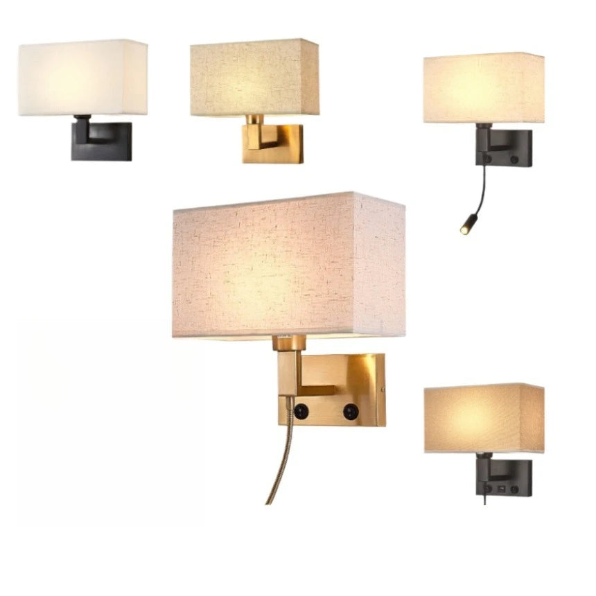 Wren Veil Fabric Wall Sconce – Wabi-Sabi Fabric Wall Sconces for Hotel