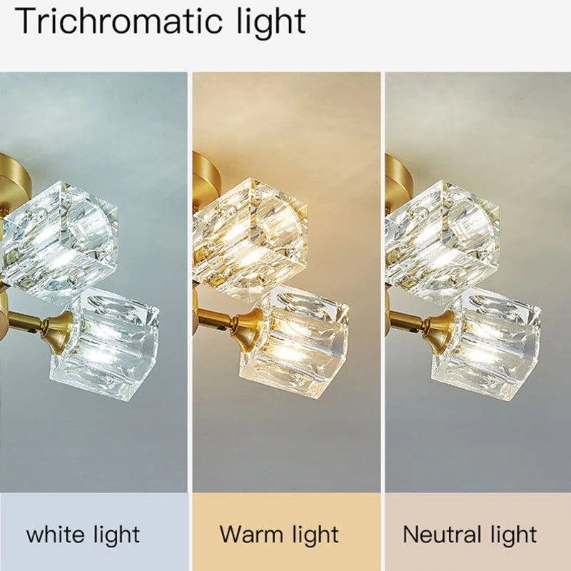 Ilaria Flush Mount Crystal Chandelier for Dining Room – Luxury – detail view 5