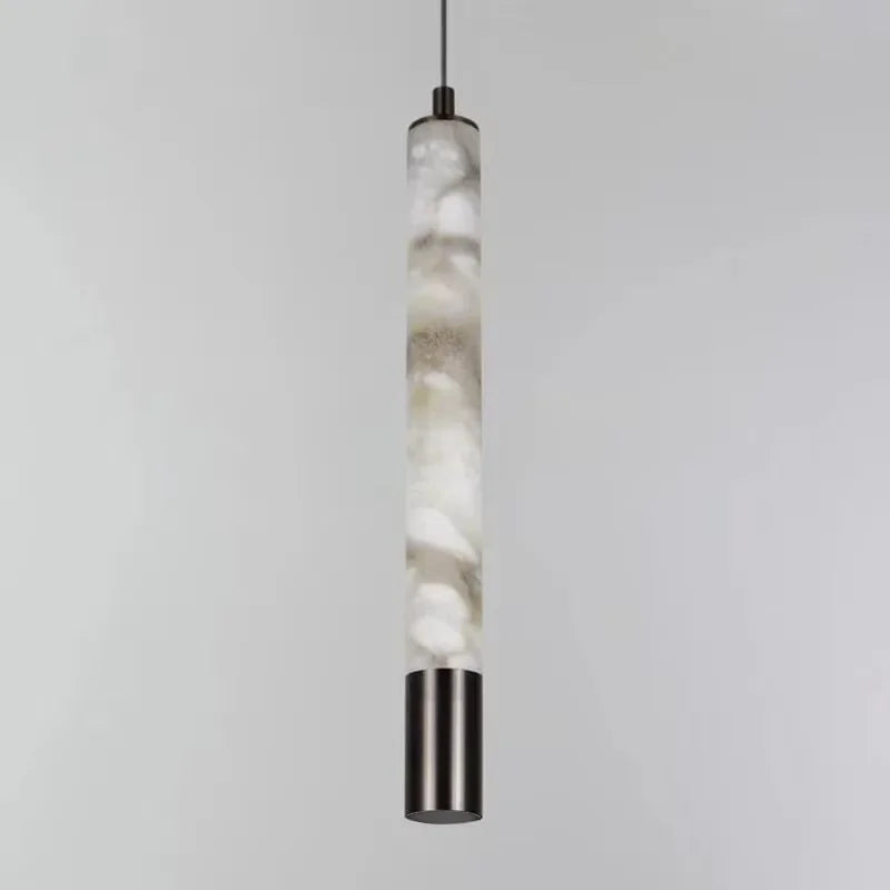 Oria Reed Alabaster Pendant Light – Dimmable – product detail 5