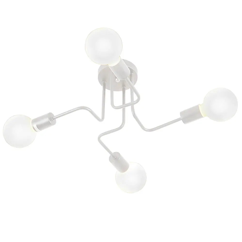 Elara Flush Mount Modern Chandelier for Bedroom – Mid-Century – detail view 12