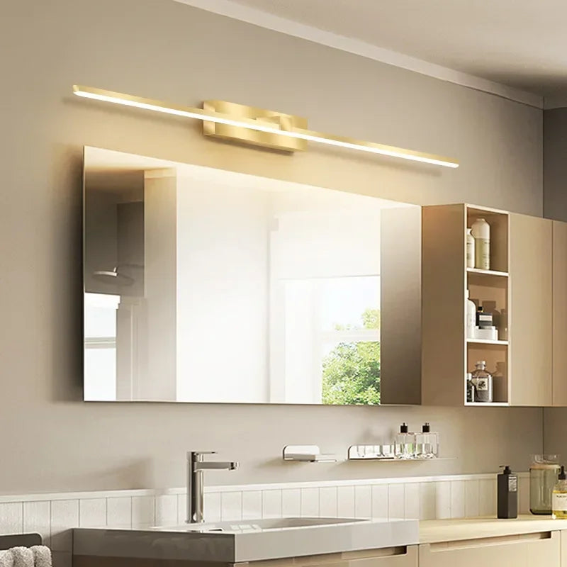 Metal Wall Sconce – Modern LED for Bathroom, Bedroom & Bedside, Hallway & Entryway | Aurelle Crest by Evenlyr