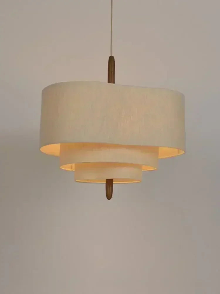 Fabric Chandelier – Wabi-Sabi LED for Living Room, Dining Room & Kitchen | Celia Arc by Evenlyr