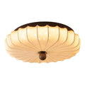 Fabric Flush Mount Ceiling Light – Wabi-Sabi Vintage for Bedroom & Bedside, Living Room, Dining Room & Kitchen | Celia Frame by Evenlyr