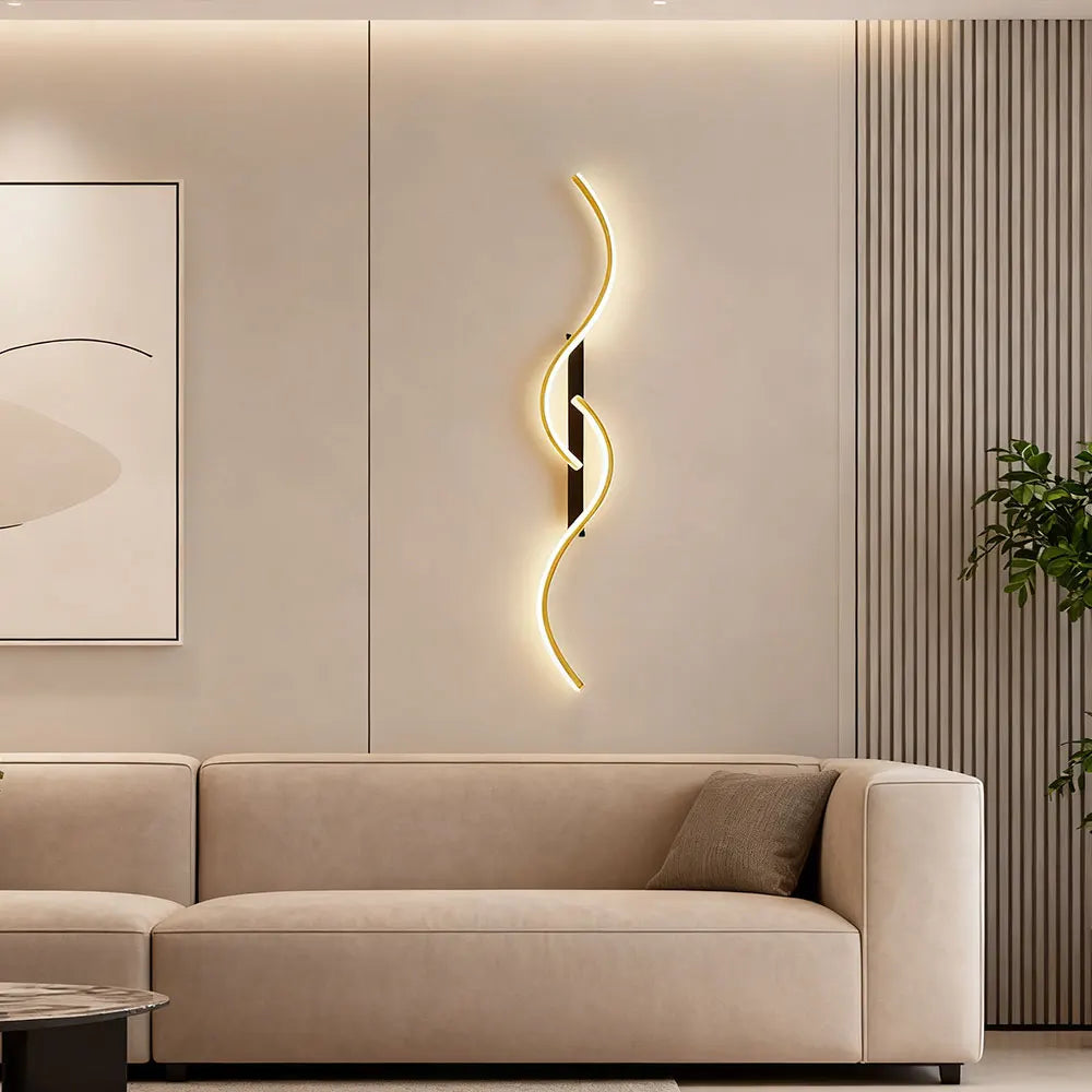 Metal Linear Wall Sconce – Minimalist Modern LED Linear for Bedroom & Bedside, Living Room | Elara Crest by Evenlyr