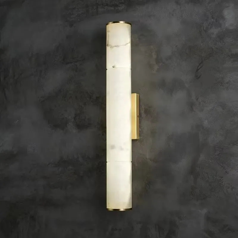 Marble & Copper Wall Sconce – Modern Minimalist Dimmable LED for Bedroom, Hallway, Bathroom | Elaris Line by Evenlyr
