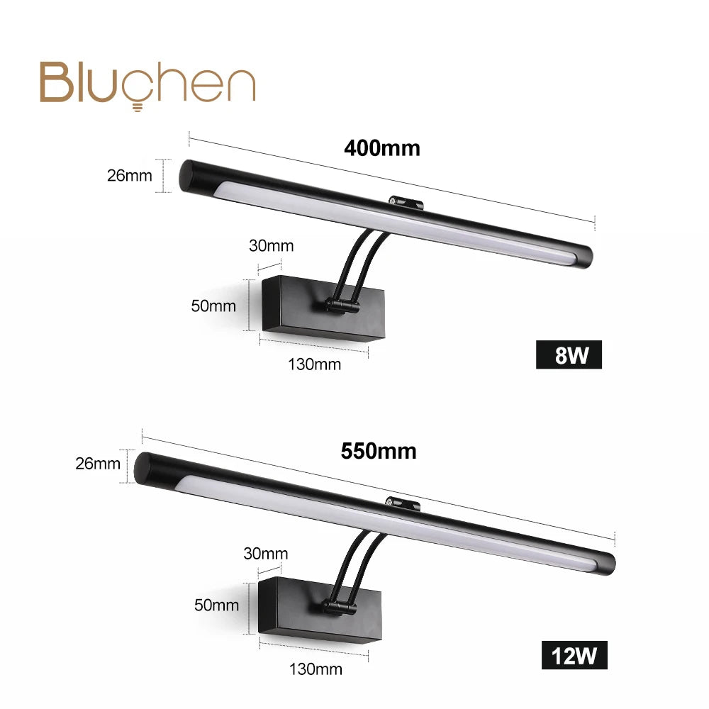 Belluno 8W LED Bathroom Mirror Light for Vanity Area – detail view 5