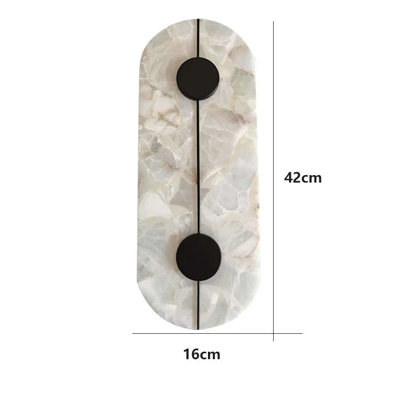 Ginevra Brass and Alabaster Wall Sconce for Bedroom – Luxury – detail view 10