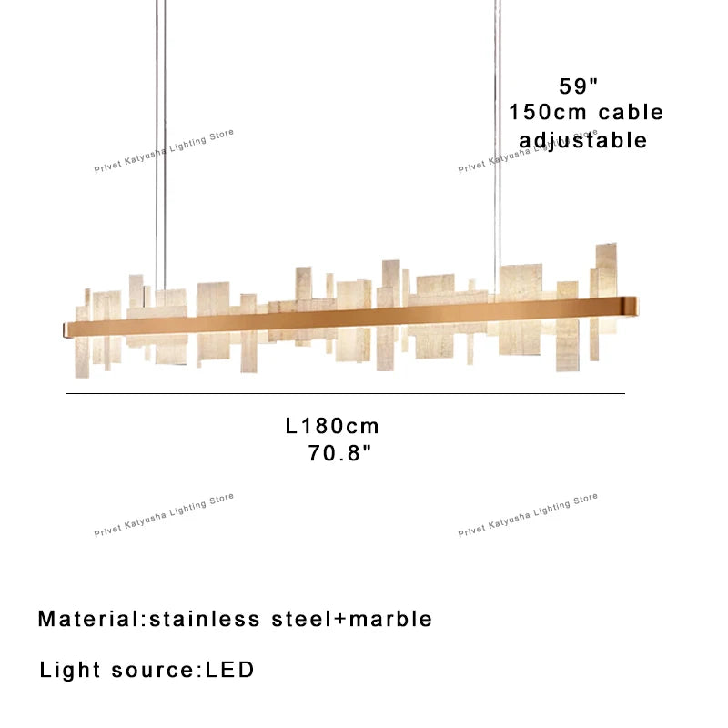 Amaris Halo Alabaster Pendant Light – product view 16