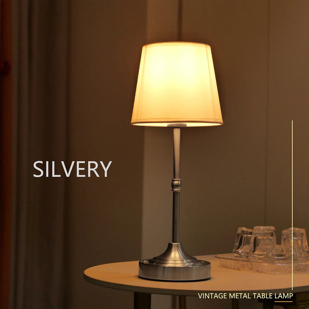 Thalia Contour Rechargeable Fabric Desk Lamp – product view 4