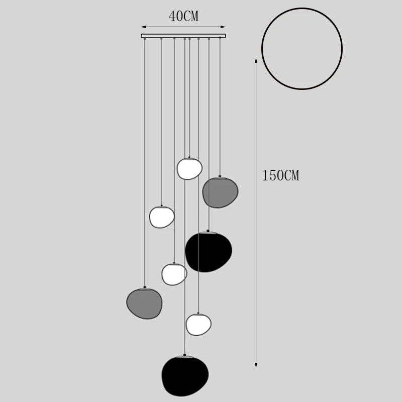Designer Chandelier – Modern Minimalist for Living Room, Staircase, Dining Room | Sorella Arc by Evenlyr