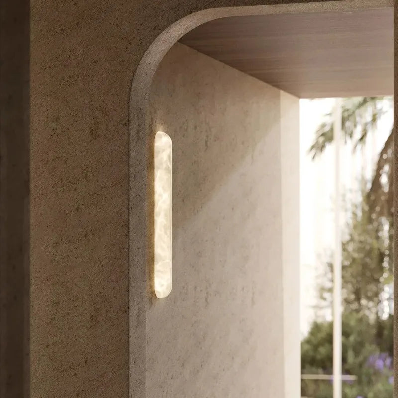 Aera Frame Alabaster Wall Sconce – Luxury – product detail 3