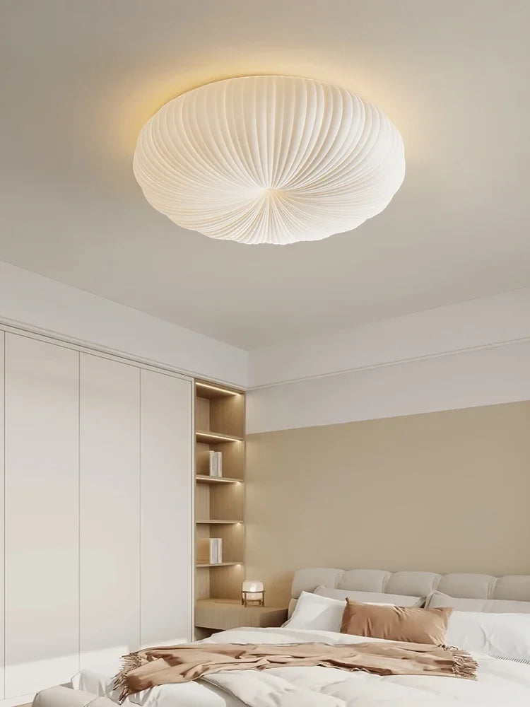 Metal Flush Mount Ceiling Light – Modern for Bedroom & Bedside, Dining Room & Kitchen, Office & Study | Noemi Glow by Evenlyr