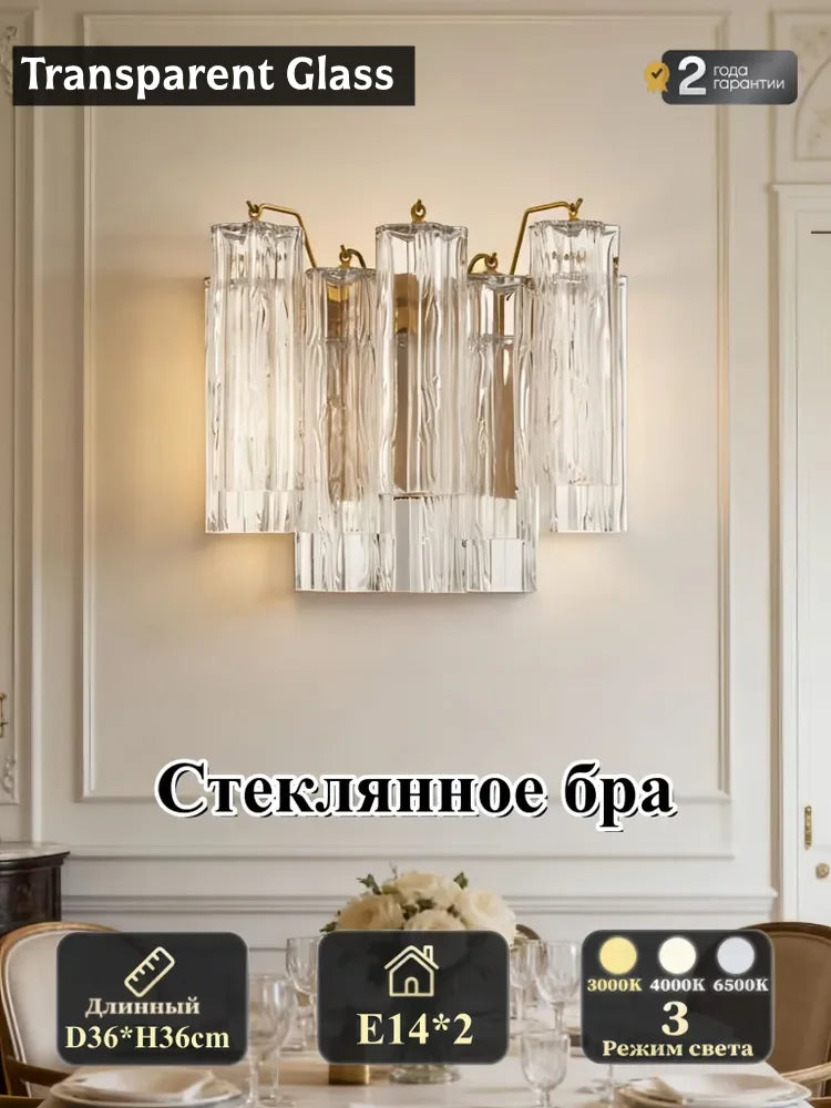 Elowen Veil Cone Glass Wall Sconce – product view 10