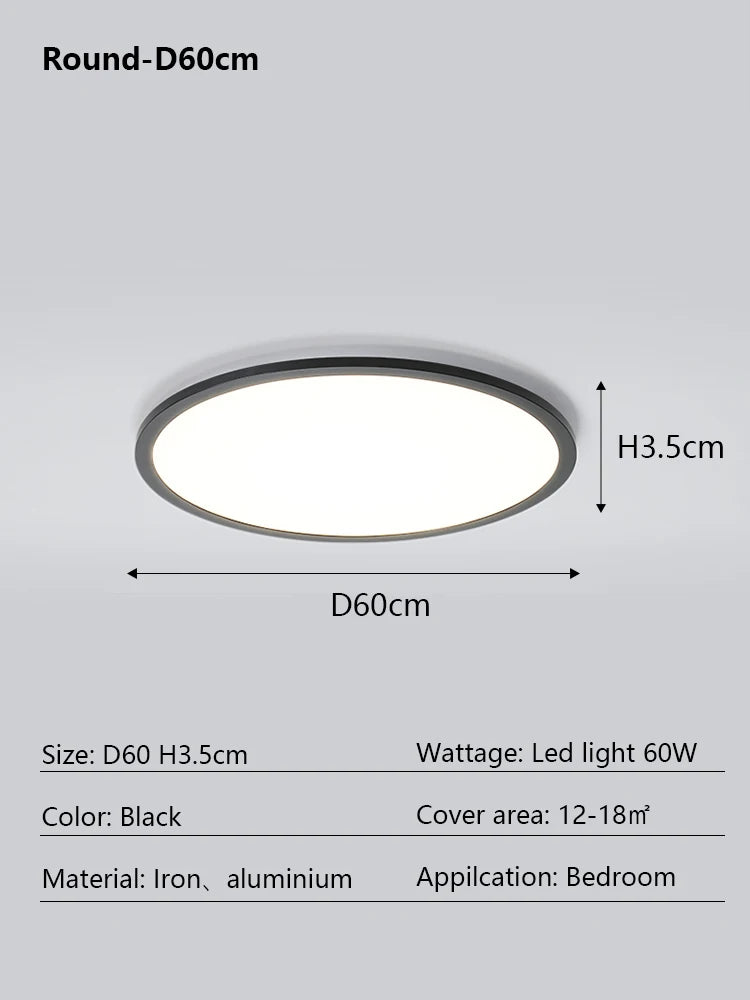 Noemi Halo Aluminum Ceiling Light