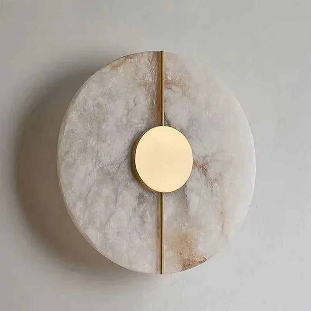 Doria Alabaster Wall Sconce for Bedroom – Modern Luxury – detail view 2